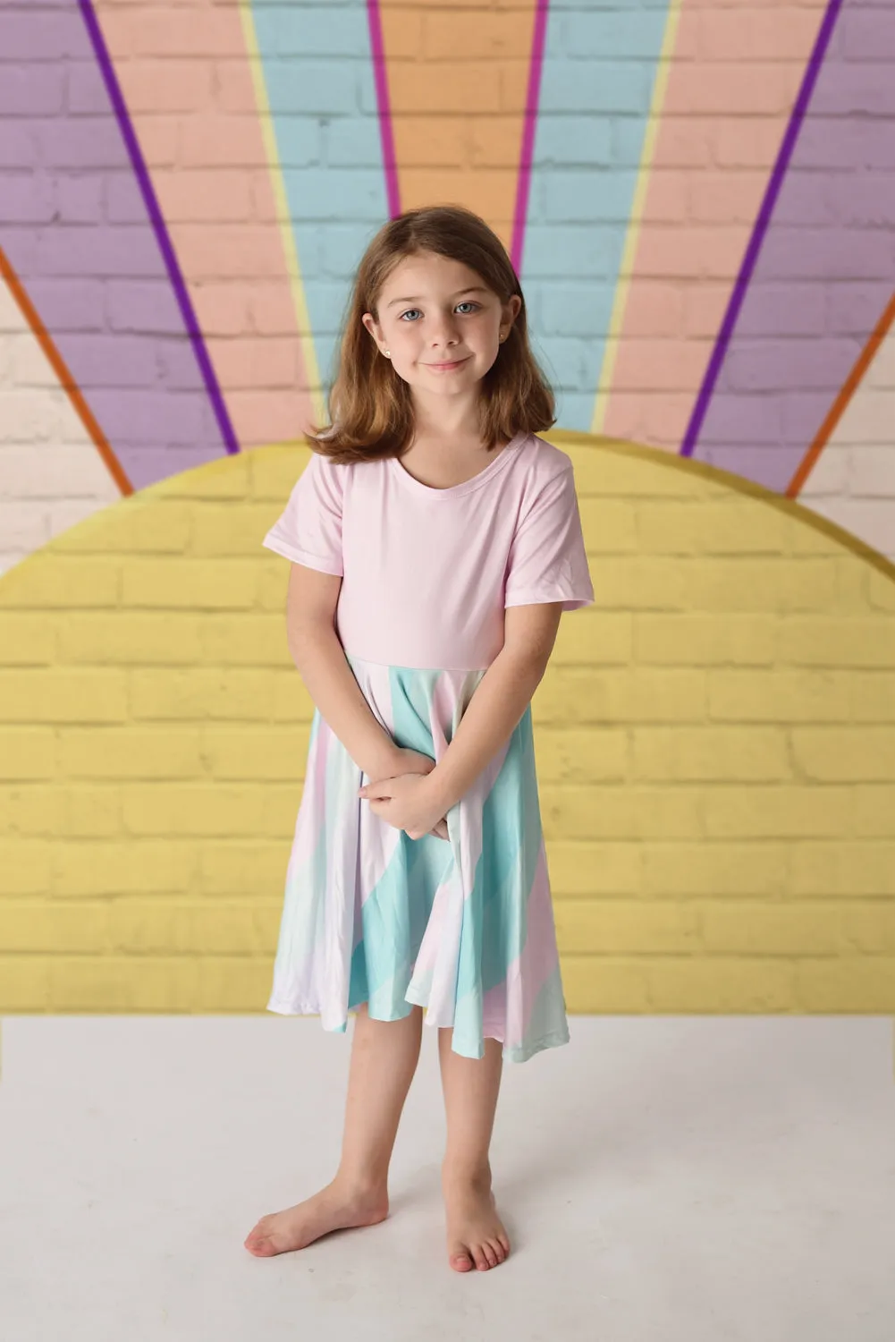 NAOMI RAINBOW TWIRLY DRESS