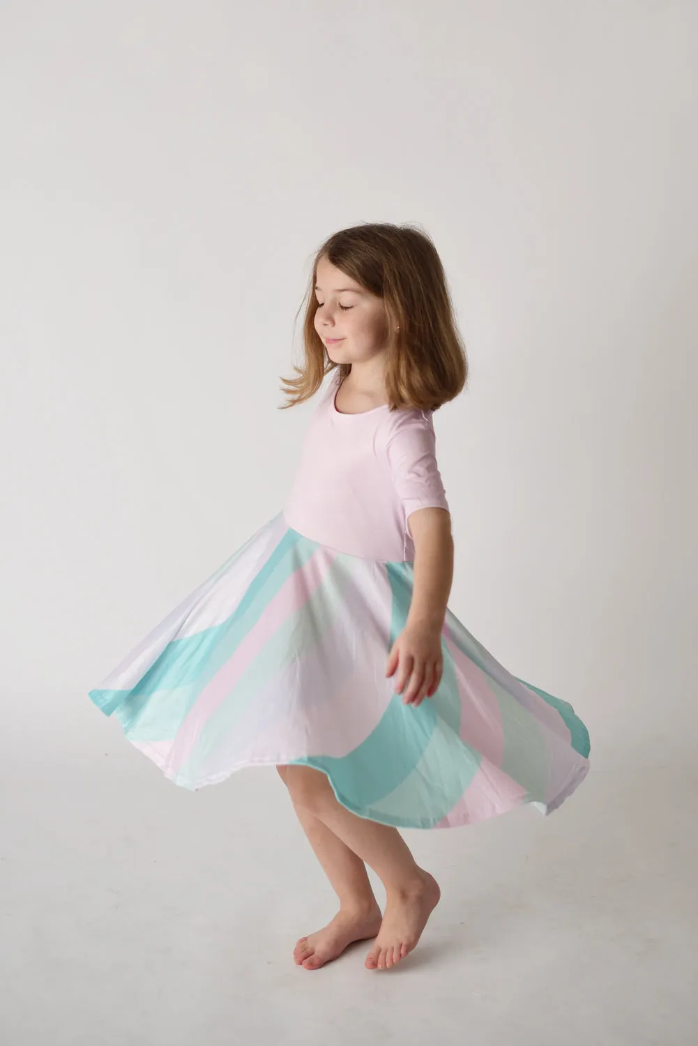 NAOMI RAINBOW TWIRLY DRESS