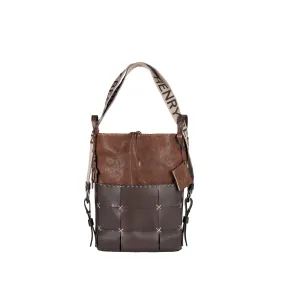 Olimpia Backpack Mosaico M Vegetal Wash Cognac