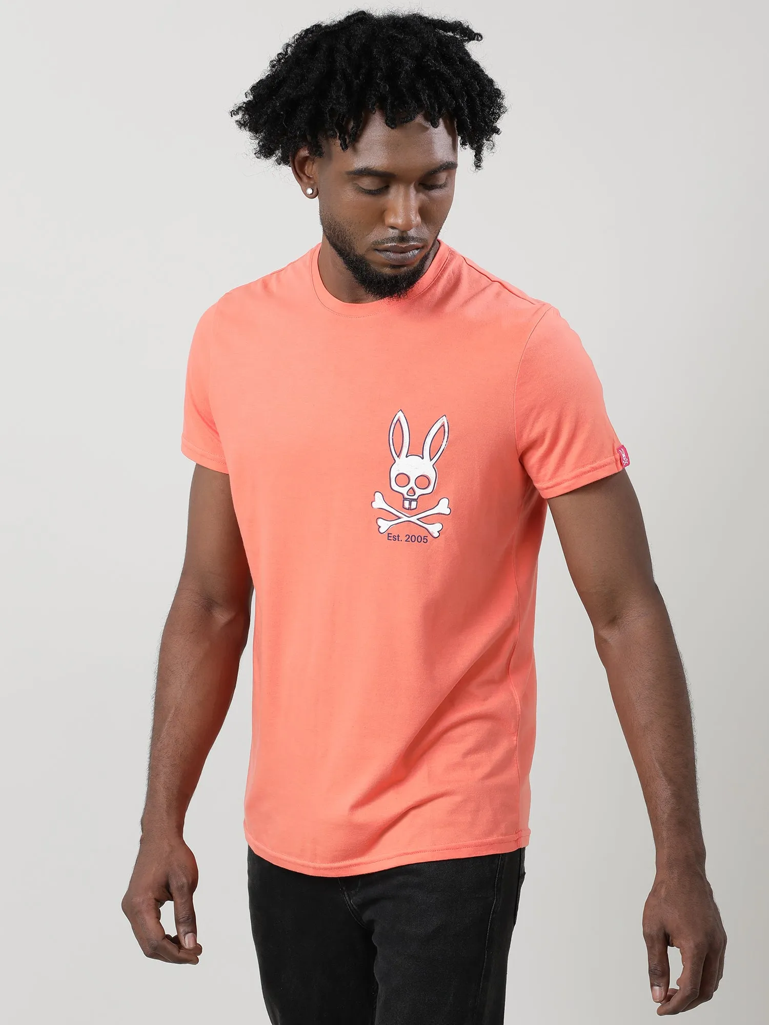 Orange Regular Fit Super Soft T shirt