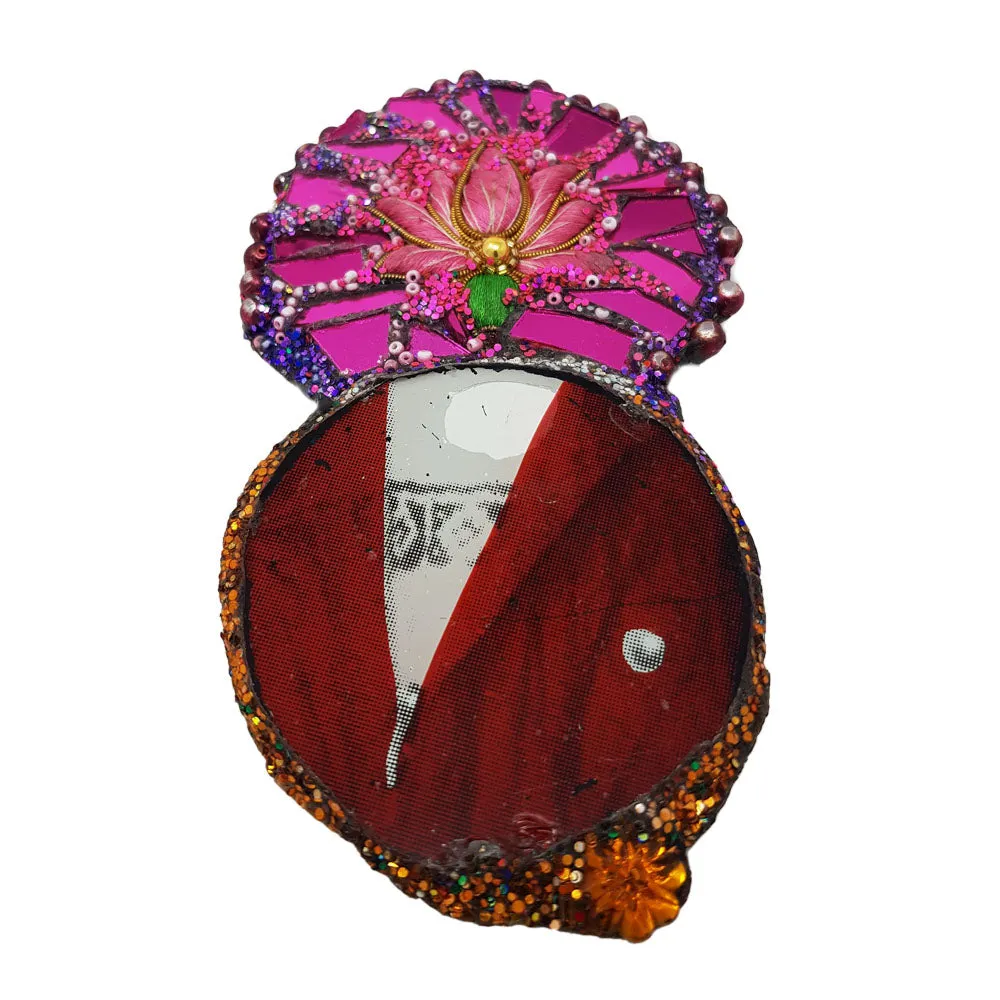 PINK AND RED ORNATE BROOCH - LOTUS LOVER