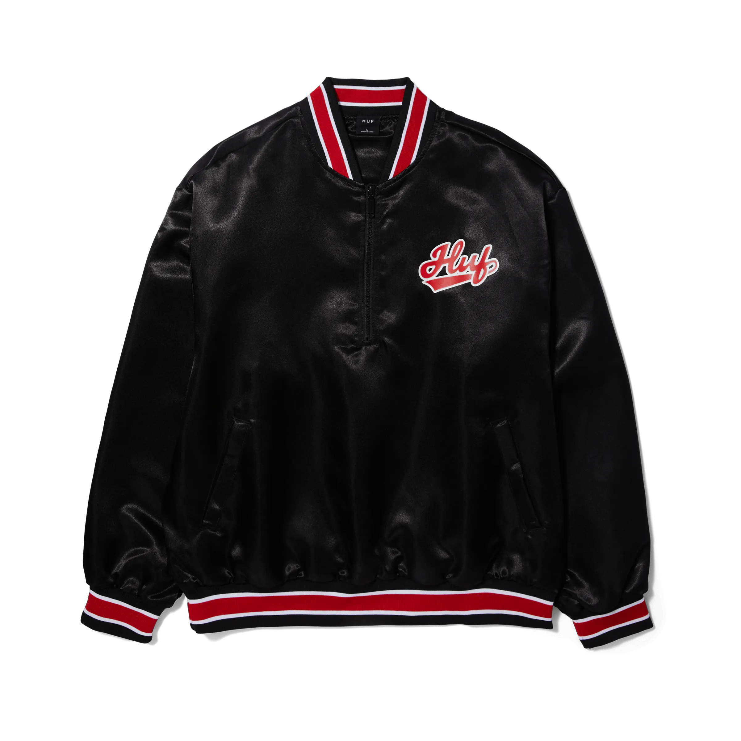 Pop Fly Satin Baseball Jacket