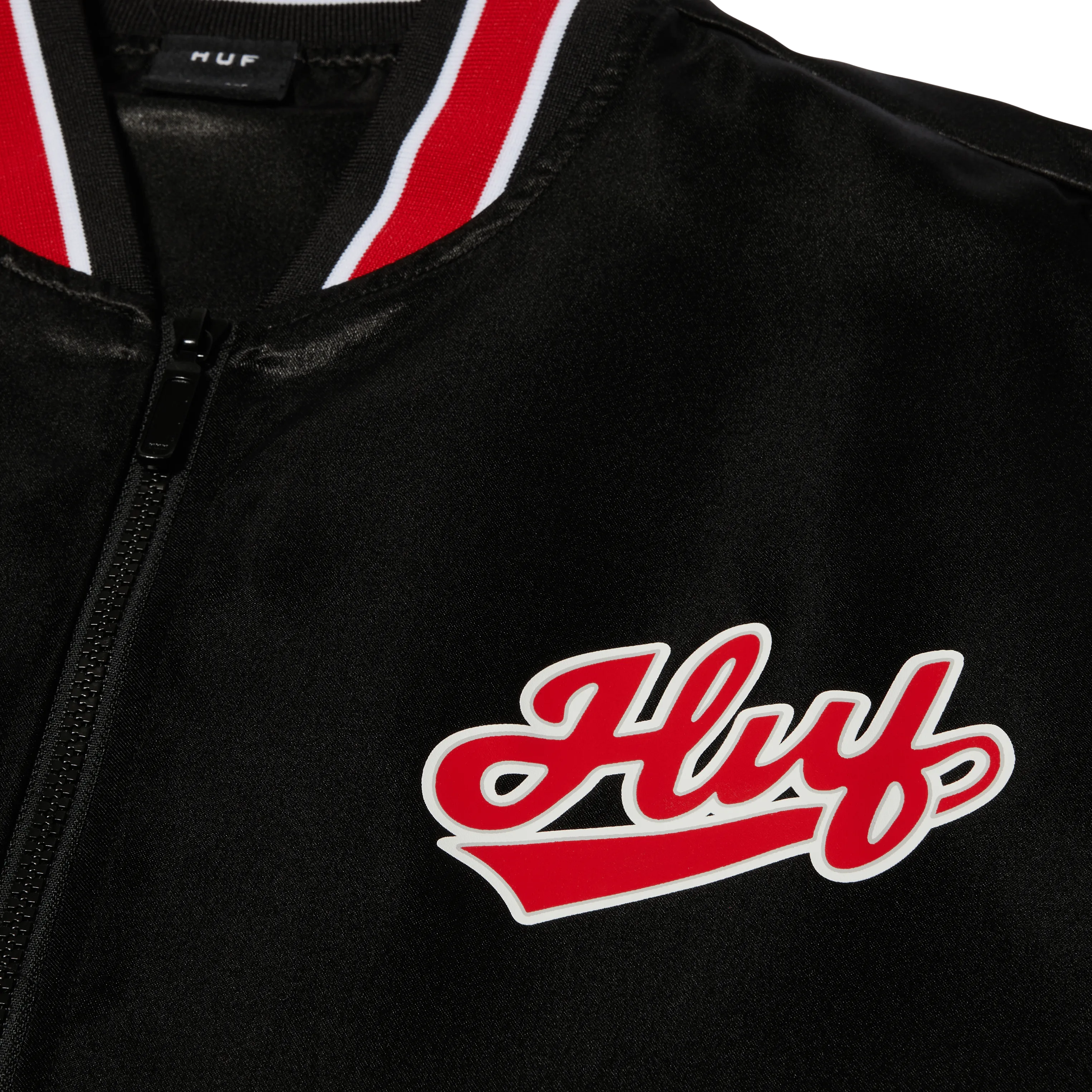 Pop Fly Satin Baseball Jacket