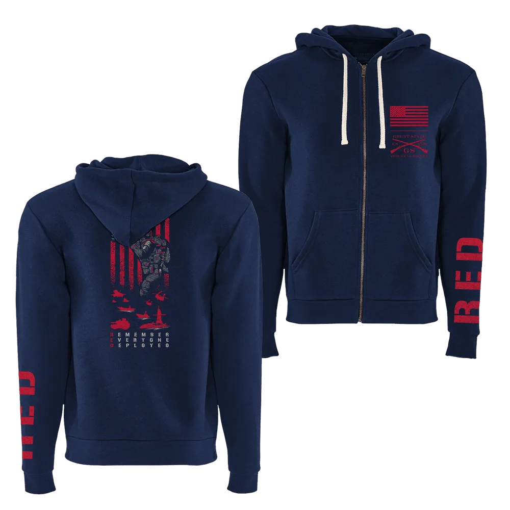 RED Friday Full-Zip Hoodie - Midnight Navy