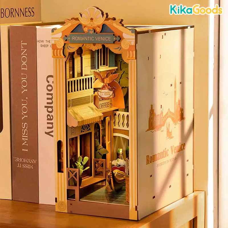 Rolife Book Nook Shelf Insert - Romantic Venice