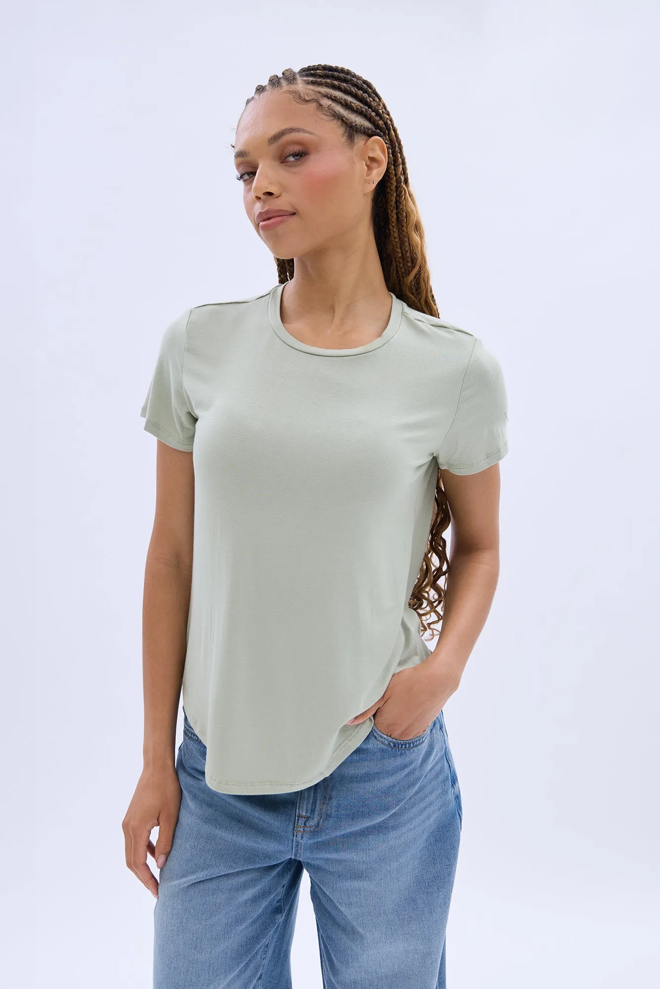 Short Sleeve Crew Neck Tee