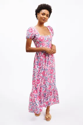 The Cornelia Dress - Party Vines Pink