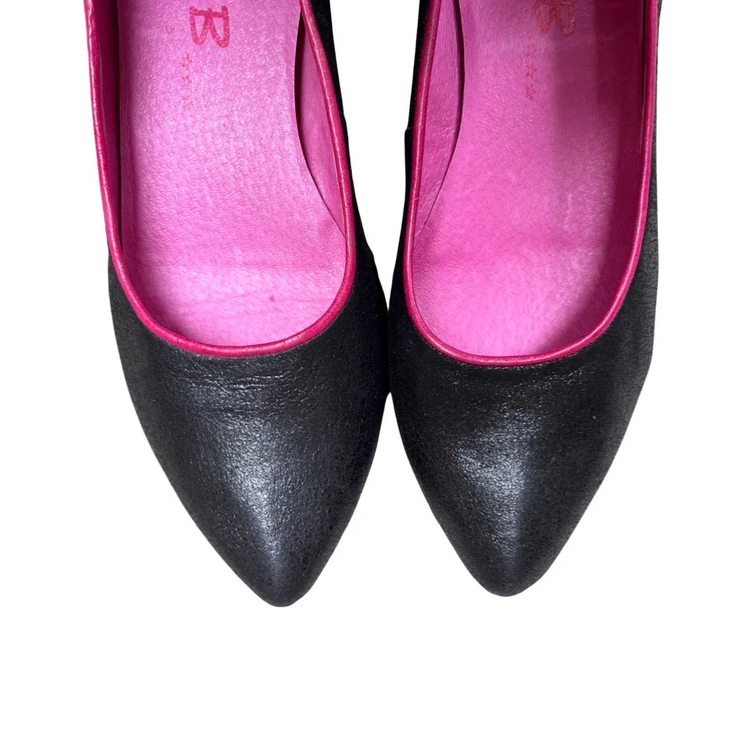 Tuille - Black and fuchsia flat shoes- last pair 36