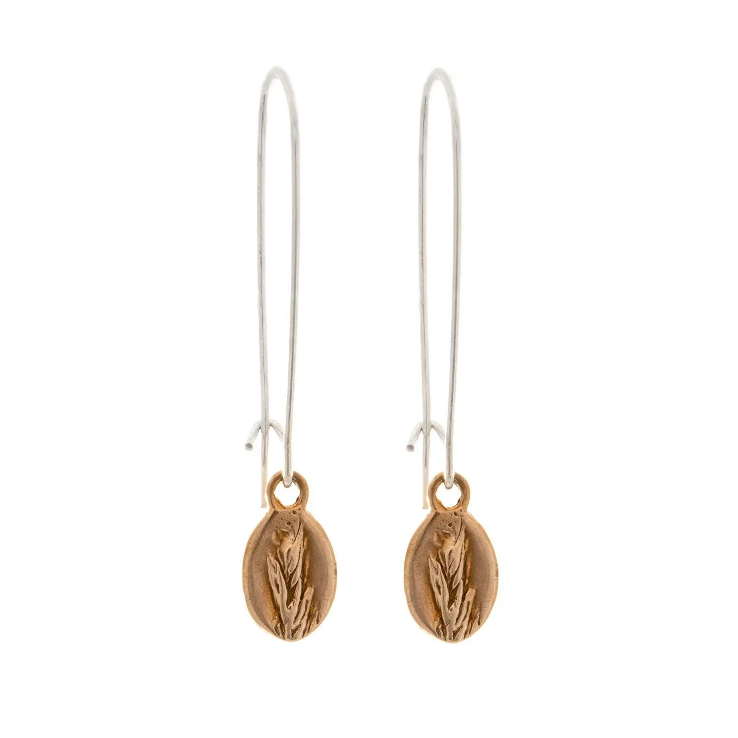 Wild Grass Earrings | Oval